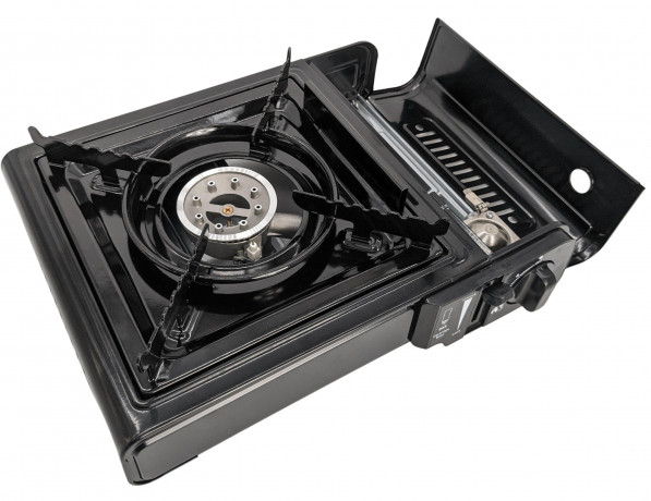 Morleos Morleos Gaskocher Campingkocher Gaskocher Outdoor Camping Piezo Kocher + 8x Gaskartusche, (2,2KW Kocher + Gas)  Газовая плита Morleos Кемпинговая плита Газовая плита Открытый кемпинг Пьезоплита + 8 газовых картриджей (плита 2,2 кВт + газ)