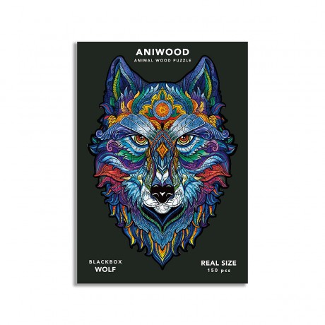 ANIWOOD Holz-Puzzle Wolf M (150 Teile) Пазл деревянный Волк М (150 деталей)
