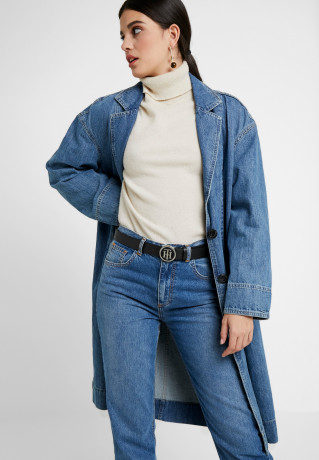 Tommy Hilfiger ROUND BUCKLE BELT Belt black РЕМЕНЬ С КРУГЛОЙ ПРЯЖКОЙ Ремень черный