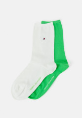 Tommy Hilfiger WOMEN CASUAL 2 PACK Socks green/marshmallow ЖЕНСКАЯ ПОВСЕДНЕВНАЯ 2 НАБОР Носки зеленый/зефир