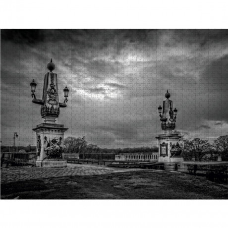 CALVENDO Puzzle CALVENDO Puzzle Die Seitenkanalbrucke Nievre Пазл CALVENDO Puzzle Мост через канал Ньевр