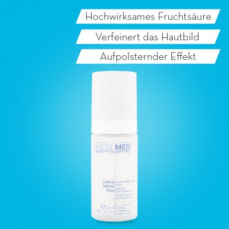 JEAN D'ARCEL Dermal Refresh Fluid ARCELMED Peeling Kombination aus AHA + Enzym lost uberflussige Verhornung  Dermal Refresh Fluid ARCELMED пилинг комбинация AHA + энзим растворяет лишние ороговения