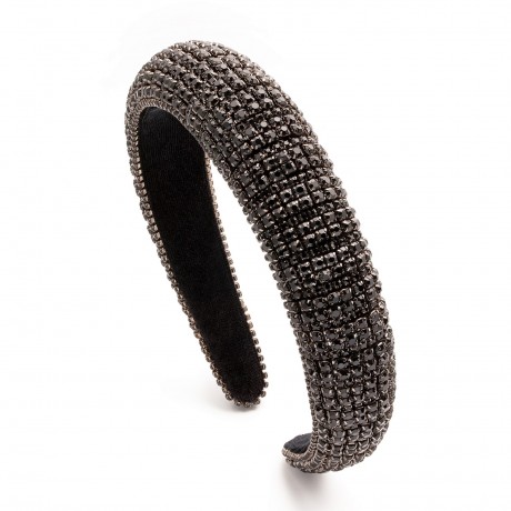 Filippa Firenze Bagatelle Babe Funkelnder Kristall Haarreif Schwarz Bagatelle Babe повязка на голову со сверкающими кристаллами