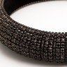 Filippa Firenze Bagatelle Babe Funkelnder Kristall Haarreif Schwarz Bagatelle Babe повязка на голову со сверкающими кристаллами