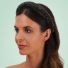 Filippa Firenze Bagatelle Babe Funkelnder Kristall Haarreif Schwarz Bagatelle Babe повязка на голову со сверкающими кристаллами