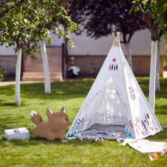 relaxdays Hupftier Fuchs in Braun Копытная лиса в коричневом цвете