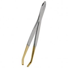 for your Beauty Pinzette gebogen Пинцет согнутый с позолоченным наконечником 1 шт.