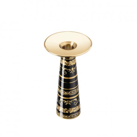 Rosenthal meets Versace Rosenthal Versace Virtus Gala Black Vase / Leuchter 18 cm Rosenthal Versace Virtus Gala Черная ваза / подсвечник 18 см