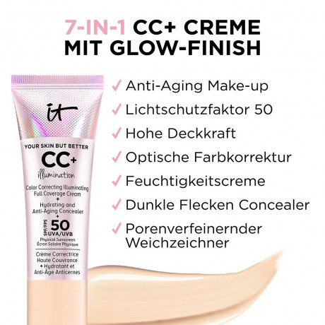 IT Cosmetics Your Skin But Better CC+ Cream Illumination LSF 50+ Fair Your Skin But Better CC+ Cream Illumination SPF 50+