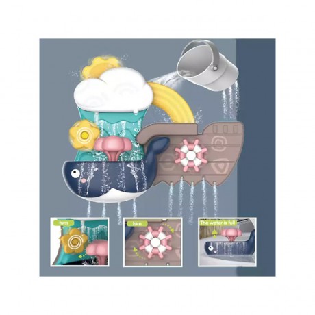 Debuy Kinder Bad Badespielzeug Boot spielen Wasser spritzen Wal batterielos Baby Eltern-Kind-Interaktion Sommer Schwimmen Badespielzeug fur das Badezimmer Детские игрушки для ванной