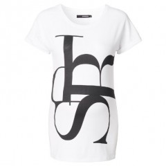 SUPERMOM Umstandsshirt Text White