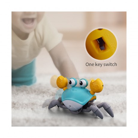 frler frler Krabbelnde Krabbe Baby Spielzeug mit Musik und LED-Leuchten Krabbelspielzeug fur Kinder frler Ползучий краб