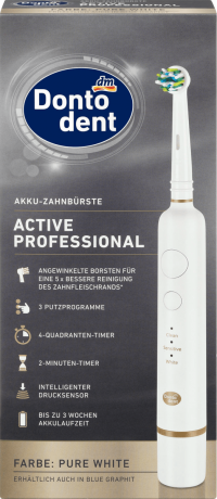Dontodent Elektrische Zahnbürste Active Professional Аккумуляторная зубная щетка Active Professional, 1 шт