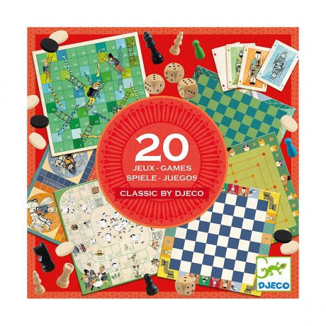 DJECO 15 DJ05219 Familienspiele traditionelle Klassische 20 Spiele 15 DJ05219 Семейные игры Традиционная классика 20 игр