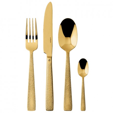 Sambonet Sambonet Siena - Edelstahl / PVD Gold Besteckset 24-tlg. Sambonet Siena - набор столовых приборов из нержавеющей стали/золота с PVD-покрытием, 24 предм.