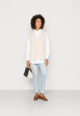 Tommy Hilfiger OVERSIZED SHIRT  Button-down blouse optic white РУБАШКА ОВЕРСАЙЗ Блуза на пуговицах оптический белый