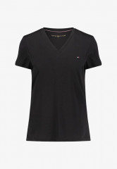 Tommy Hilfiger HERITAGE Basic T-shirt black НАСЛЕДИЕ Базовая футболка черный