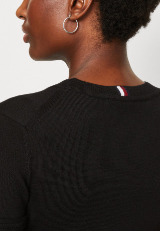 Tommy Hilfiger REFINE FLARE DRESS Jumper dress black REFINE FLARE DRESS Платье-джемпер черный