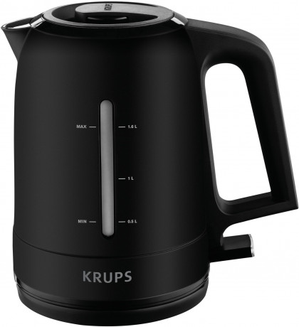 Krups Krups Wasserkocher BW2448 Pro Aroma, 1,6 l, 2400 W, Beleuchteter Ein-/ Ausschalter, Schwarz schwarz Чайник Krups BW2448 Pro Aroma, 1,6 л, 2400 Вт, выключатель с подсветкой, черный