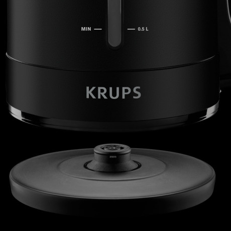 Krups Krups Wasserkocher BW2448 Pro Aroma, 1,6 l, 2400 W, Beleuchteter Ein-/ Ausschalter, Schwarz schwarz Чайник Krups BW2448 Pro Aroma, 1,6 л, 2400 Вт, выключатель с подсветкой, черный
