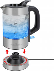 ProfiCook ProfiCook Wasserkocher PC-WKS 1228 G inox, Glas, 360°, 0,5 l, 1100 W  Чайник ProfiCook PC-WKS 1228 G inox, стекло, 360°, 0,5 л, 1100 Вт