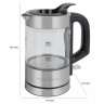 ProfiCook ProfiCook Wasserkocher PC-WKS 1228 G inox, Glas, 360°, 0,5 l, 1100 W  Чайник ProfiCook PC-WKS 1228 G inox, стекло, 360°, 0,5 л, 1100 Вт