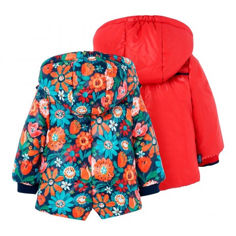 boboli Wende-Steppjacke mit Kapuze Blumen Двусторонняя стеганая куртка с капюшоном и цветами
