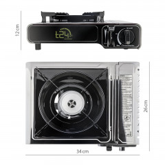 T24 T24 Gaskocher Premium Edelstahl Transportabler Campingkocher Gaskocher  T24 Газовая плита Премиум-класса Портативная походная плита из нержавеющей стали Газовая плита