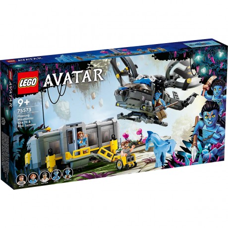 LEGO Avatar: 3er Set: Neytiri und Thanator vs. Quaritch im MPA (75571); 560 Teile + Jakes und Neytiris erster Flug auf einem Banshee (75572); Bau- und Spielset (572 Teile) + Schwebende Berge: Site 26 und Аватар: Набор из 3: Нейтири и Танатор против Куорич