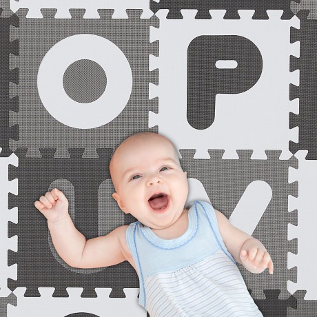 relaxdays Puzzlematte ABC und Zahlen Коврик-пазл ABC и цифры