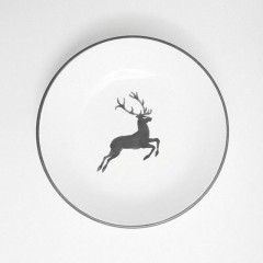 Gmundner Keramik Gmundner Keramik Grauer Hirsch Suppenteller Cup d: 20 cm / h: 4,4 cm Тарелка для супа из серого оленя Gmundner Ceramics d: 20 см / высота: 4,4 см
