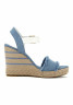 Tommy Hilfiger High heeled sandals denim Босоножки на высоком каблуке джинсовая ткань
