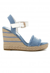 Tommy Hilfiger High heeled sandals denim Босоножки на высоком каблуке джинсовая ткань
