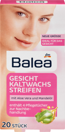Balea (Балеа) Kaltwachsstreifen Gesicht Холодные полосы воска	 для лица, 20 шт