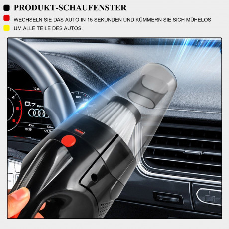 MAGICSHE MAGICSHE Akku-Handstaubsauger 9500Pa, tragbarer Nass Trocken, 120W, Mit LED Taschenlampe  MAGICSHE Беспроводной ручной пылесос 9500Па, портативный для влажной и сухой уборки, 120 Вт, со светодиодным фонариком