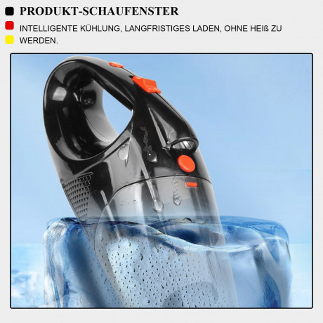 MAGICSHE MAGICSHE Akku-Handstaubsauger 9500Pa, tragbarer Nass Trocken, 120W, Mit LED Taschenlampe  MAGICSHE Беспроводной ручной пылесос 9500Па, портативный для влажной и сухой уборки, 120 Вт, со светодиодным фонариком