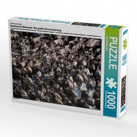 CALVENDO Puzzle CALVENDO Puzzle Emotionale Momente: Die grosse Gnuwanderung Пазл CALVENDO Puzzle Эмоциональные моменты: Великая миграция антилоп гну