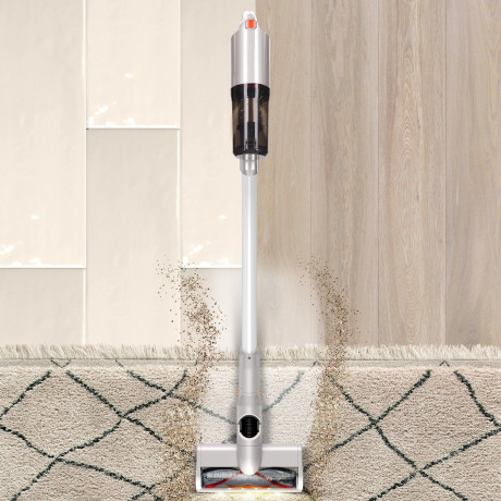 TurboTronic by Z-Line TurboTronic by Z-Line Akku-Hand-und Stielstaubsauger 2in1 Handstaubsauger in silber/orange, 120 W, beutellos, beutelloser Akku-Staubsauger, kabellos mit Wandhalterung und LED-Licht rot Беспроводной ручной пылесос TurboTronic by Z-Lin