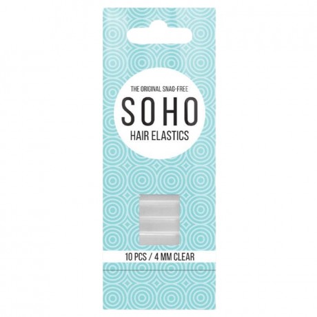 SOHO Snag-Free Haargummis Transparent Резинки для волос без зацепок