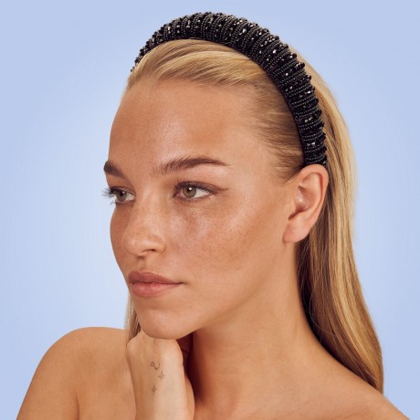 Filippa Firenze Kir Royal  Funkelnder Kristall Haarreif Schwarz Kir Royal Повязка на голову со сверкающими кристаллами