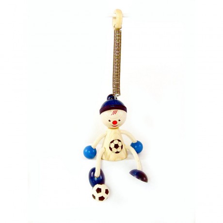 HESS Holzspielzeug Schwingfigur Fussballer Деревянный качающийся футболист
