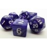 dice4friends 7-tlg. RPG Wurfelset Pearl: Purple\/White 7 шт. RPG Dice Set Жемчуг: Фиолетовый/Белый