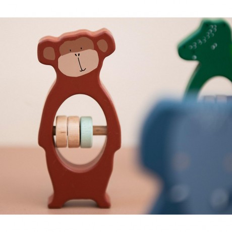 trixie Holzrassel Mr. Monkey Деревянная погремушка Мистер Обезьяна