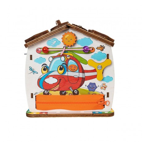 Montessori® Busyhouse mit Beleuchtung kompakt Бизихаус с освещением компактный