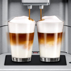 SIEMENS SIEMENS Kaffeevollautomat Kaffeevollautomat EQ.6 plus Milch-Aufschaumduse Doppeltassenfunktion, Kaffeeautomat Cafemaschine Kaffeemaschine mi Mahlwerk Vollautomat Cafe  Полностью автоматическая кофемашина SIEMENS, полностью автоматическая кофемашин