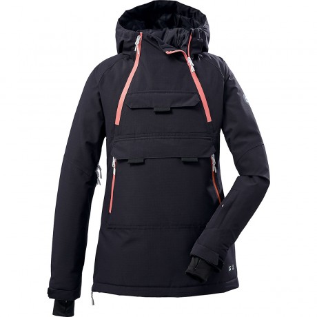 killtec Skijacke KSW 46 GRLS SKI WNDBRKR mit Kapuze fur Madchen (recycelt) Лыжная куртка KSW 46 GRLS SKI WNDBRKR с капюшоном для девочек (переработанная)