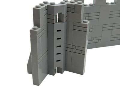 LEGO Lego MOC Mittelalter Mauer und Eckteile Ritter Burg - grau  - 136 Teile - neu Lego MOC средневековые стены и угловые части рыцарского замка - серый - 136 деталей - новый
