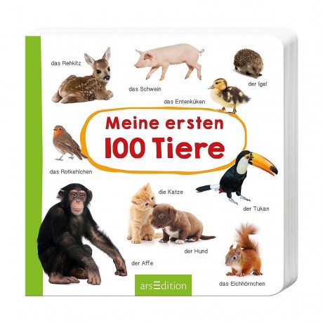 arsEdition Verlag Meine ersten 100 Tiere Мои первые 100 животных