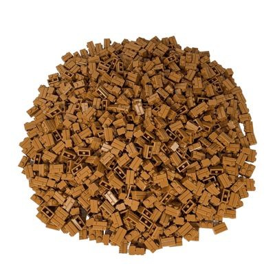 LEGO LEGO Mauersteine Nougat 1x2 - Mauersteine Bricks - Dark Tan - 98283 Stuckzahl 1.000x LEGO Bricks Nougat 1x2 — Bricks Bricks — Dark Tan — 98283 Количество деталей: 1000x