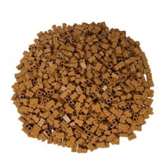 LEGO LEGO Mauersteine Nougat 1x2 - Mauersteine Bricks - Dark Tan - 98283 Stuckzahl 1.000x LEGO Bricks Nougat 1x2 — Bricks Bricks — Dark Tan — 98283 Количество деталей: 1000x